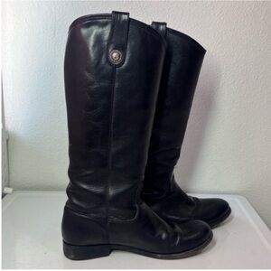Vintage Black Leather Frye Riding Boots